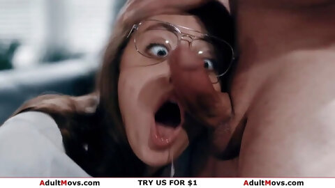 Small tits babysitter beauty licked and fucked by her boss
