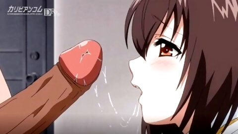 Petite Hentai Hottie Blackmailed into First BLowjob
