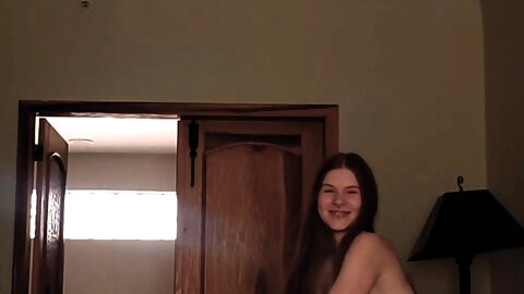 Beauty small tit amateur teen masturbating her shaved pussy