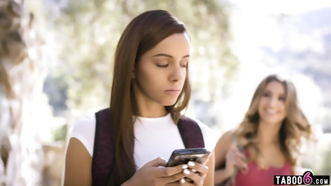 Petty college teen Kristen Scott makes guy cheat on GF