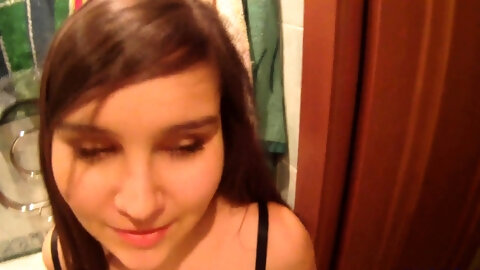 Alluring young Tracy first time muff fucked