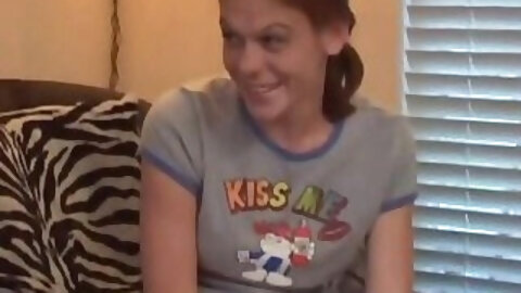 Spicy young redhead Alisha gets ready to cum at last