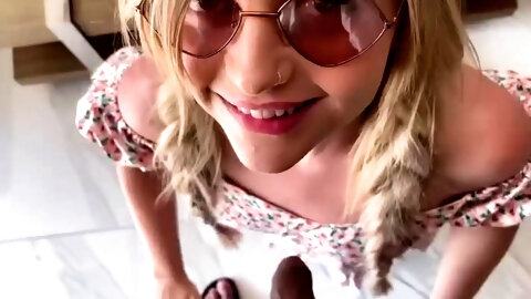 Petite Blonde FUCKED on Vacation until her legs stopped