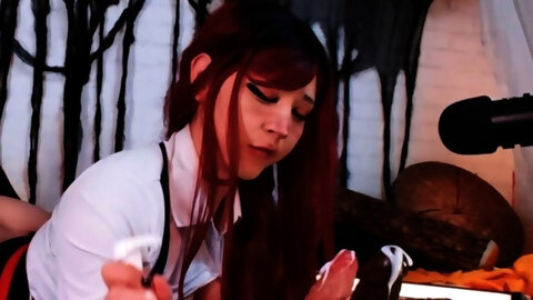 Petite amateur redheaded teen pisses and sucks cock