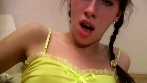 Lewd brunette Tanya E. adores taste of cum